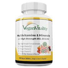 Vegan Vitality multivitamin tablet