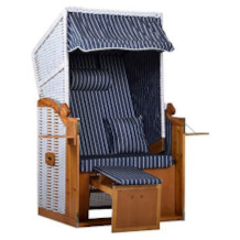 intergrill roofed wicker beach chair