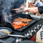 4 burner gas barbecue