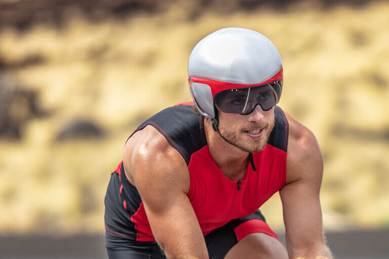 bike helmet with visor