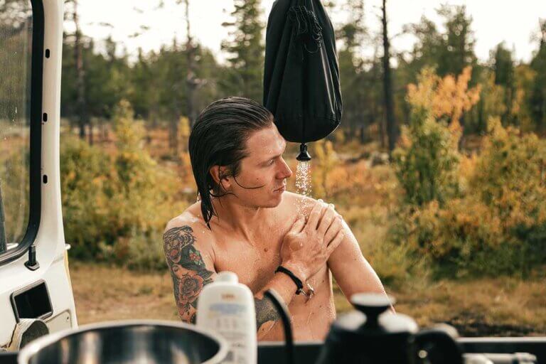 camping shower