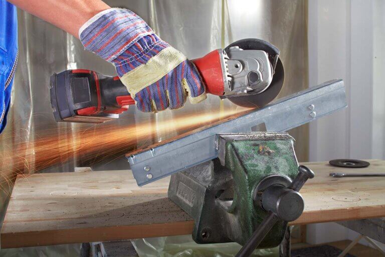 cordless angle grinder