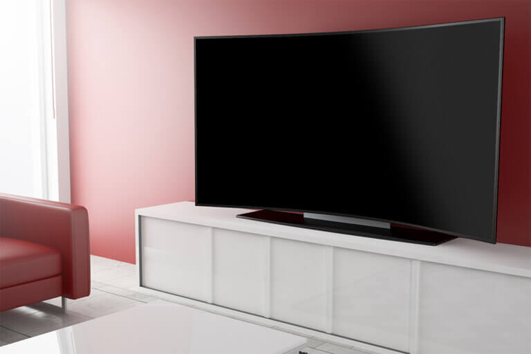 curved television