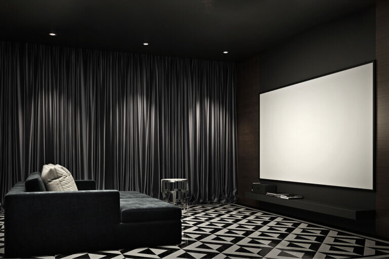 fixed frame projection screen