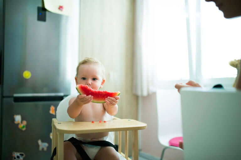high chair with steps
