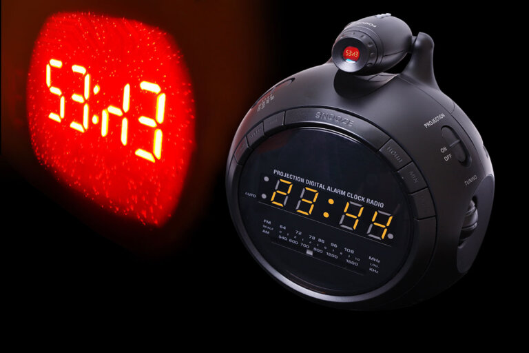 projection alarm clock