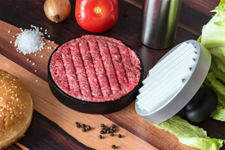 stuffed burger press