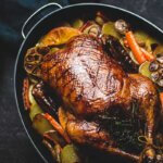 turkey roasting pan with lid